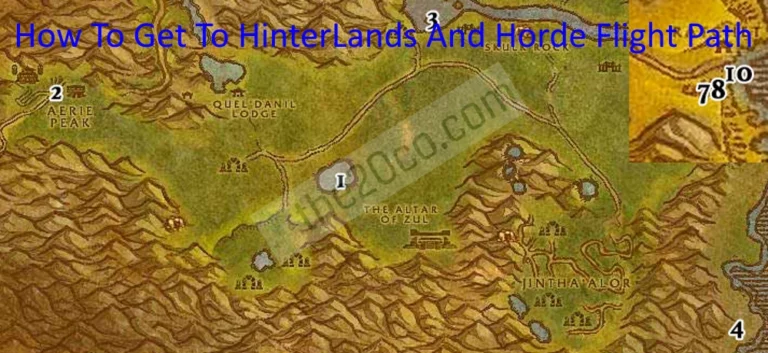 How To Get To HinterLands And Horde Flight Path
