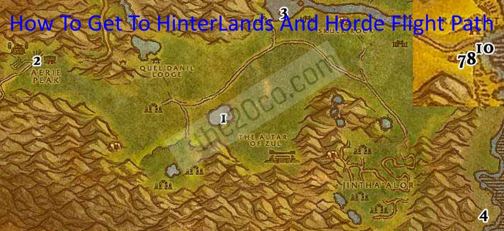 How To Get To HinterLands And Horde Flight Path