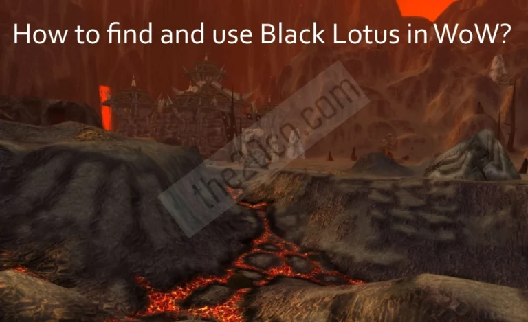 How to find and use Black Lotus in WoW