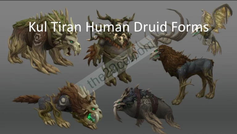 WoW Kul Tiran Human Druid Forms