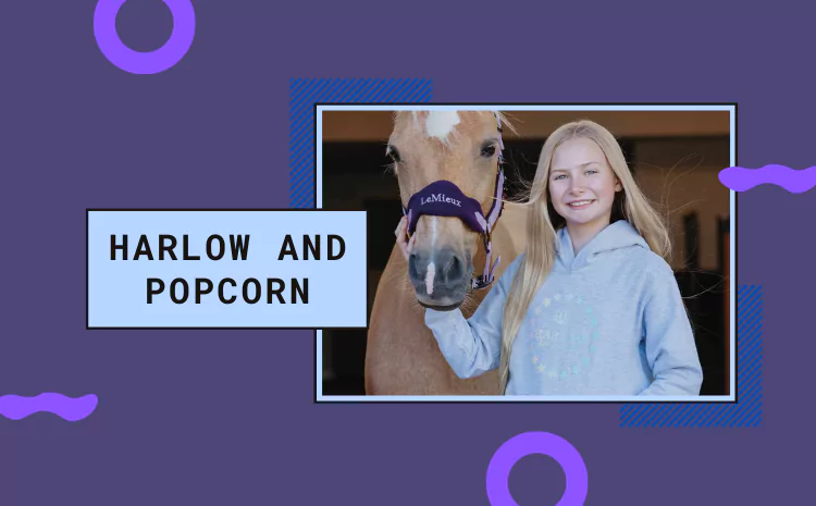 Harlow and Popcorn: Family Equestrian Adventure